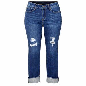 Gloria Vanderbilt Dark Wash Slim Straight Mid Rise Jeans Size 4 NWT